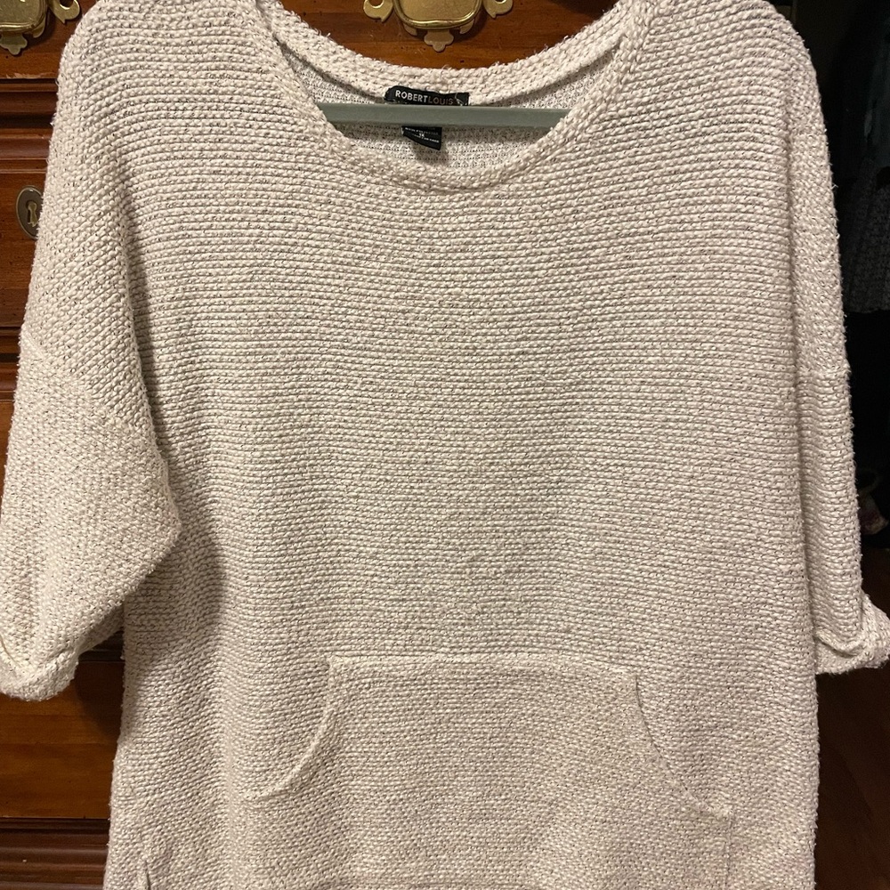 Robert Louise brand, off white top, 1xl.